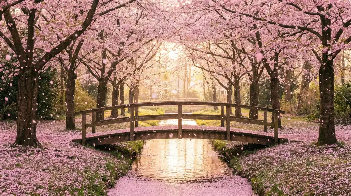 樱花桥畔 - 周杰伦与蔡依林 唯美风景
